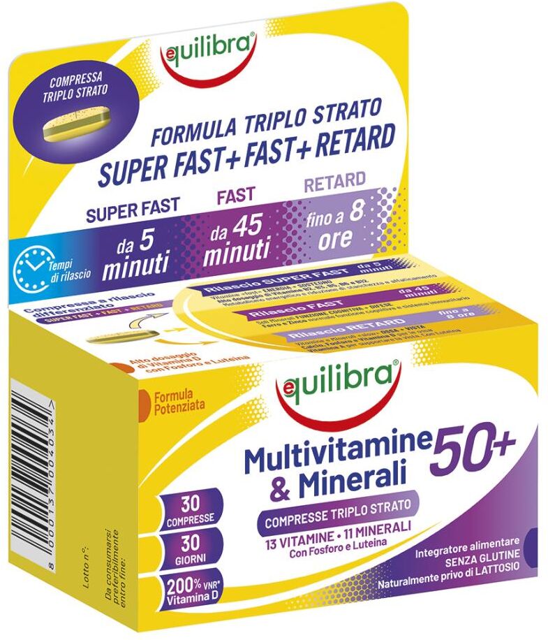 equilibra srl multivitamine&minerali50+30cpr