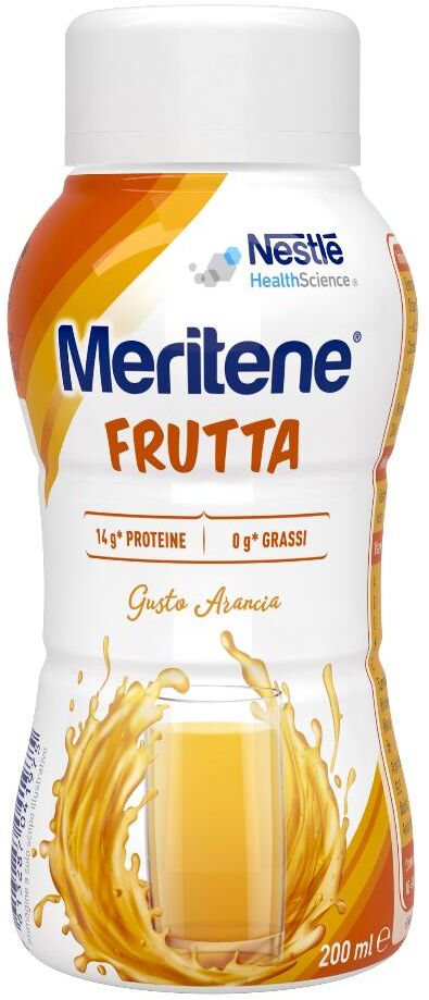 nestle health nestlé meritene frutta arancia 200ml - integratore di vitamine e minerali con gusto arancia