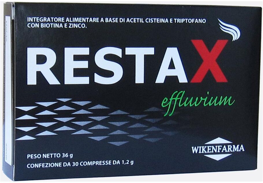 wikenfarma restax effluvium 30 compresse - integratore per la cura dei capelli e la salute del cuoio capelluto