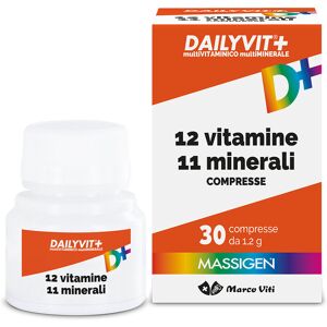 Marco Viti Farmaceutici Spa Massigen Dailyvit+ - 30 Compresse - Integratore Multivitaminico