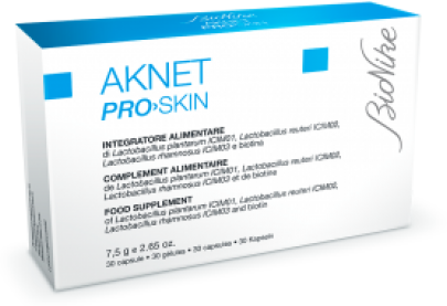 Aknet Pro-Skin Integratore Alimentare Bionike - 30 Capsule per una Pelle Radiante