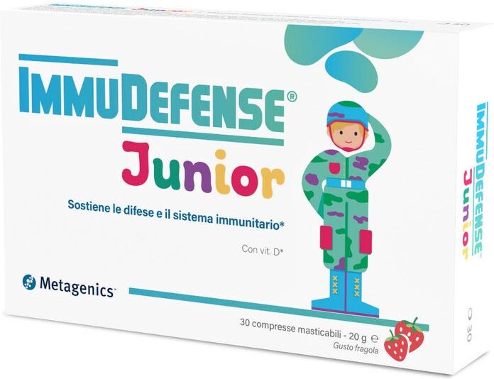 Metagenics Belgium ImmuDefense Junior 30 Compresse Masticabili - Integratore per il Sistema Immunitario dei Bambini