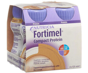 Danone Nutricia Spa Soc.Ben. Fortimel Compact Protein Nutricia 4x125ml - Supplemento Alimentare Iperproteico - Gusto Caffè