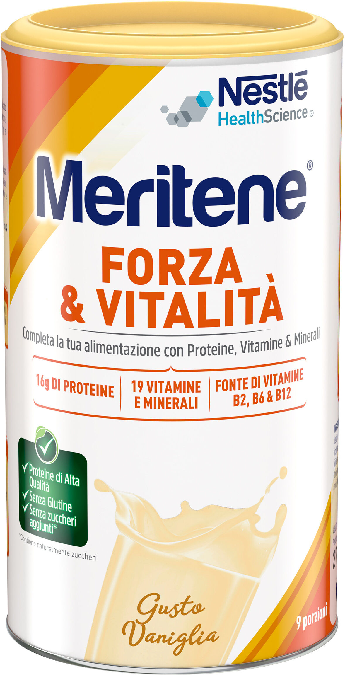 Nestle' It.Spa(Healthcare Nu.) Nestlé Meritene Vaniglia 270g - Integratore Proteico per una Dieta Equilibrata