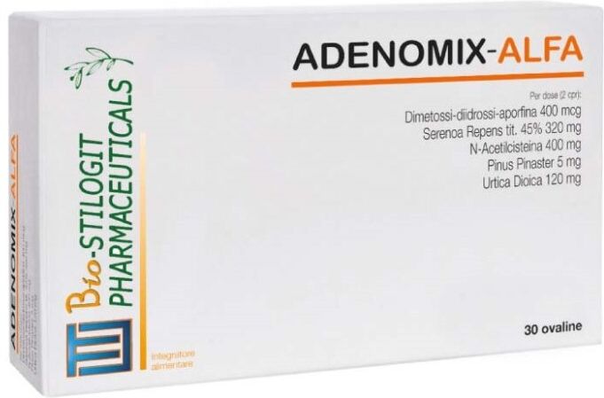 BIO + ADENOMIX ALFA 30CPR - Integratore Multivitaminico di Alta Qualità per il Benessere Cardiovascolare