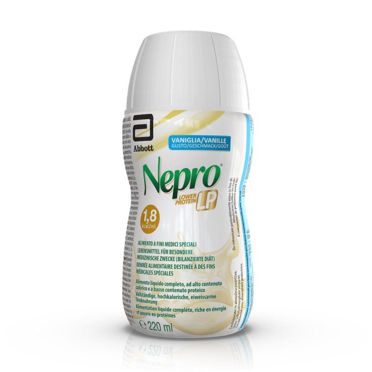 Abbott Nepro LP - Bevanda Vaniglia 220ml: Alimento Completo ad Alta Densità Calorica per Pazienti con Insufficienza Renale