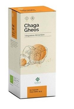 Gheos Srl Chaga Gheos 60 Capsule - Integratore Naturale di Chaga per il Benessere Immunitario