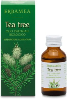 Erbamea Srl Tea Tree - Olio Essenziale Biologico 20 ml - Marca XYZ - Olio Essenziale 100% Naturale Estratto dalla Melaleuca Alternifolia