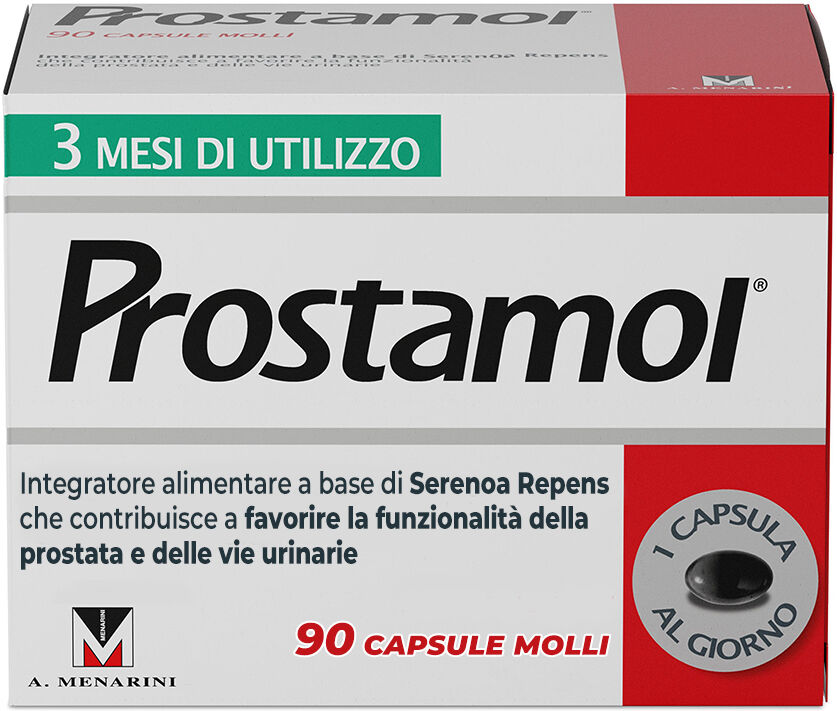 A.Menarini Ind.Farm.Riun.Srl Prostamol: Integratore per la Salute di Prostata e Vie Urinarie - 90 Capsule Molli