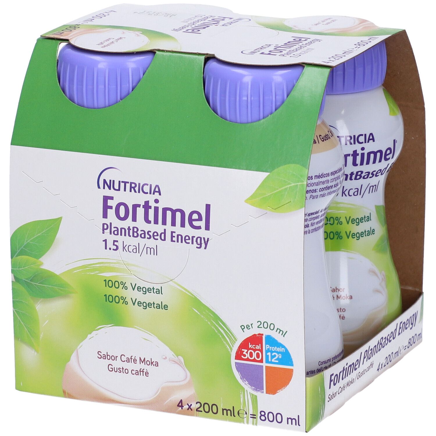 Danone Nutricia Spa Soc.Ben. Nutricia Fortimel Plant Based Energy Caffè 4x200ml - Integratore Dietetico Vegano