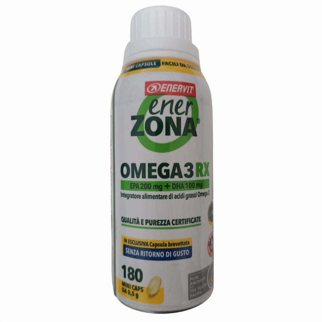 Enervit Enerzona Omega 3 RX 180 Mini Capsule da 0,5g - Integratore di Omega 3 di Alta Qualità