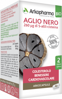 Arkofarm Srl Arkopharma Aglio Nero Bio 40 Capsule - Integratore Alimentare 100% Vegetale