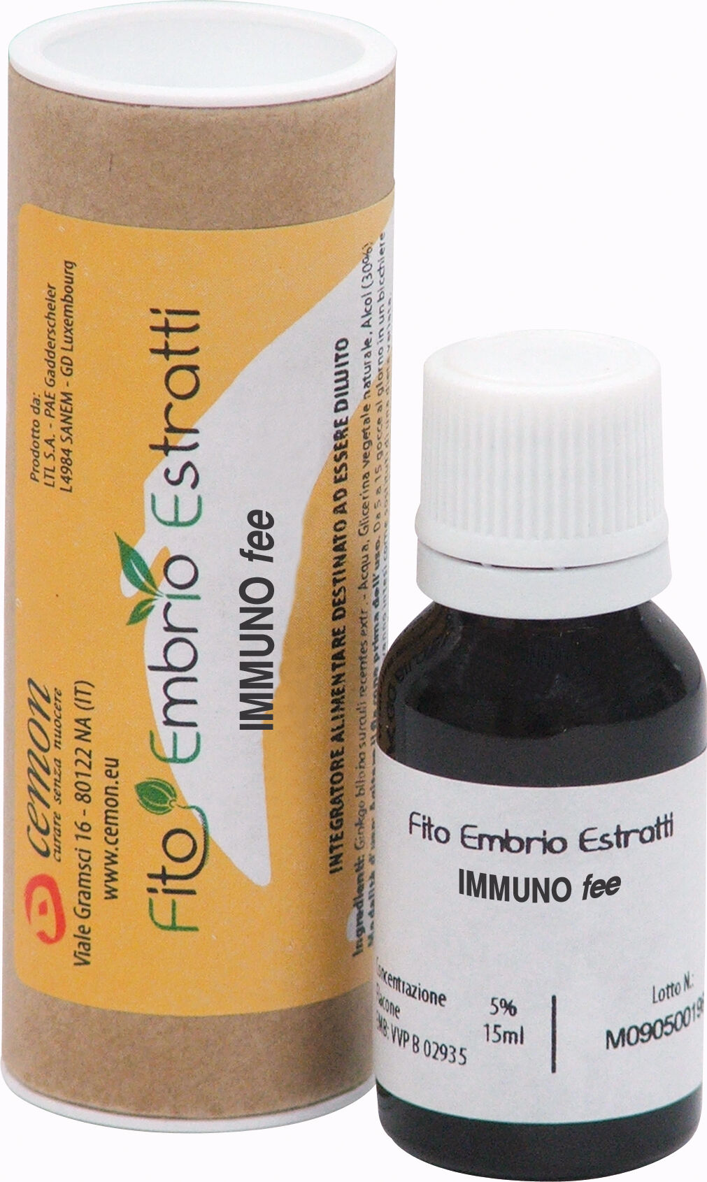 Cemon Srl Fito Embrio Estratti - Immuno Fee 15ml: Integratore Naturale per il Supporto del Sistema Immunitario