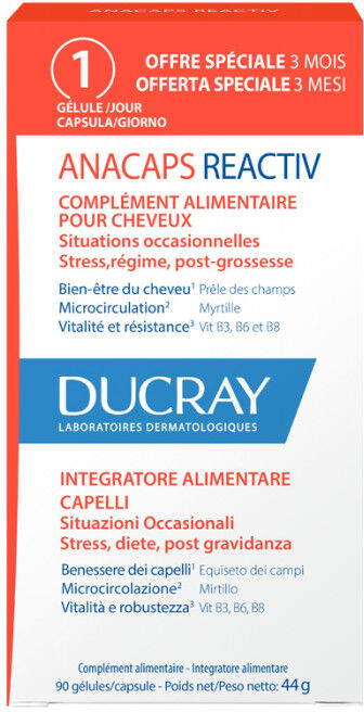 Ducray ANACAPS REACTIV GEL 90U 90CPS