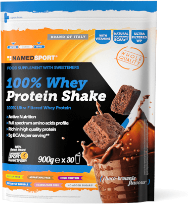 Namedsport Srl Named Sport - 100% Whey Protein Shake Choco Brownie 900g