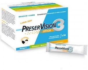 Bausch & Lomb Preservision 3 - Integratore Per Il Benessere Della Vista 30 Stick orosolubili