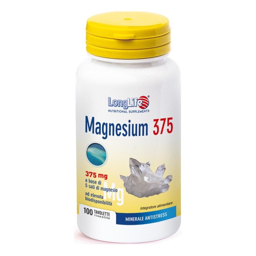 Longlife Long Life Linea Benessere dellOrganismo Integratore Magnesium 375 100 Tavolette