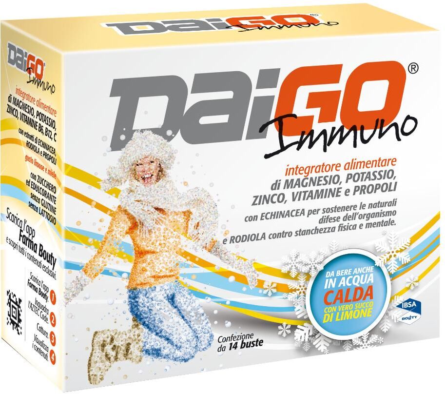 Ibsa Farmaceutici Italia Srl Daigo Immuno Integratore Sistema Immunitario 14 Bustine - Potenzia le Difese durante l'Inverno