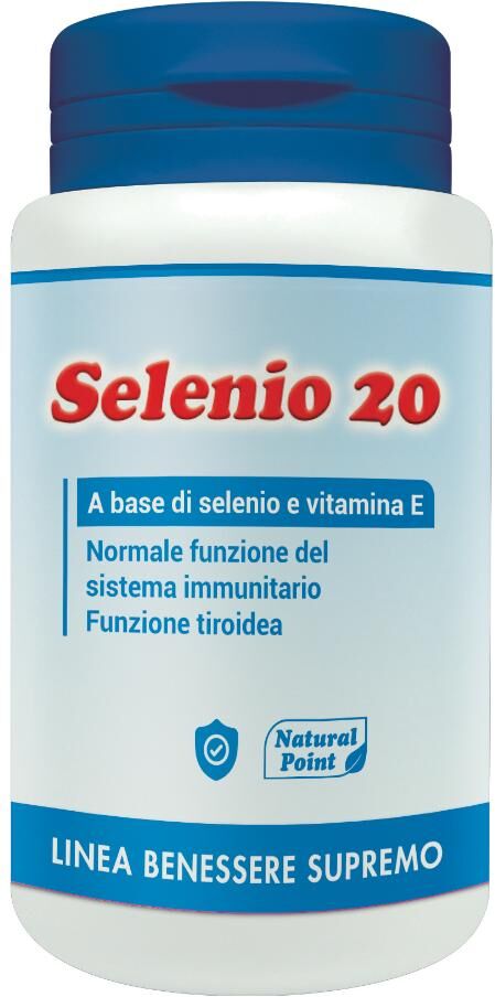 Natural Point Selenio 20 - 60 Capsule per il Sistema Immunitario e la Funzione Tiroidea