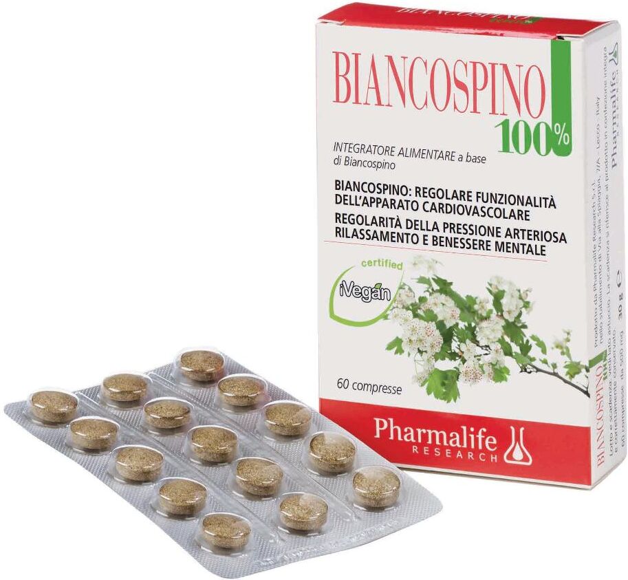 Pharmalife Research Srl Biancospino 100% - 60 Compresse