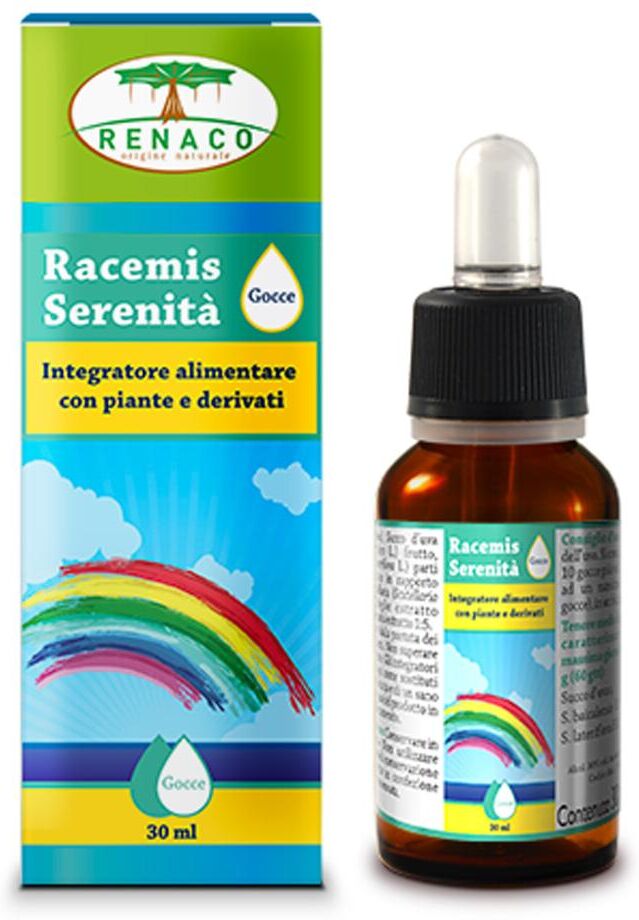 Renaco Italia R.I. Group Srl Renaco Recemis Serenità Gocce - Integratore Naturale per Stress Acuto