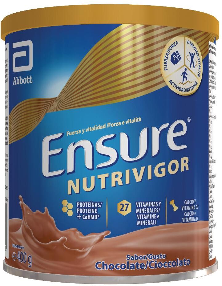 Abbott Ensure Nutrivigor - Integratore proteico in polvere al Cioccolato 400g