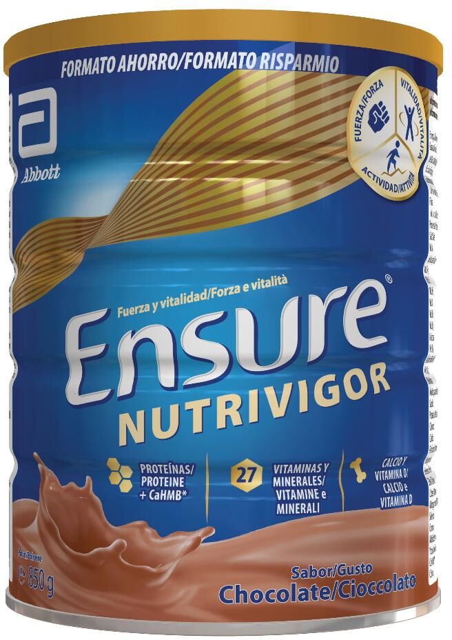 Abbott Ensure Nutrivigor - Integratore proteico in polvere Cioccolato 850 g