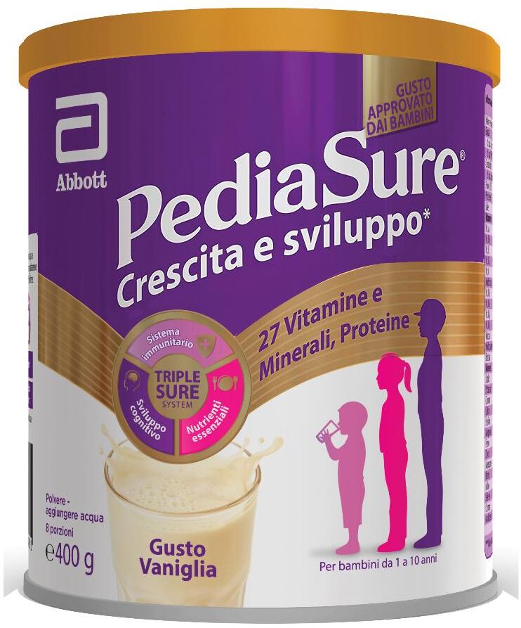 Abbott Pediasure - Integratore Crescita Bambini Gusto Vaniglia 400g