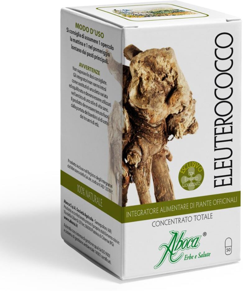 Aboca Spa Societa' Agricola Aboca Naturaterapia Linea Difesa - Eleuterococco Concentrato Totale, 50 Opercoli