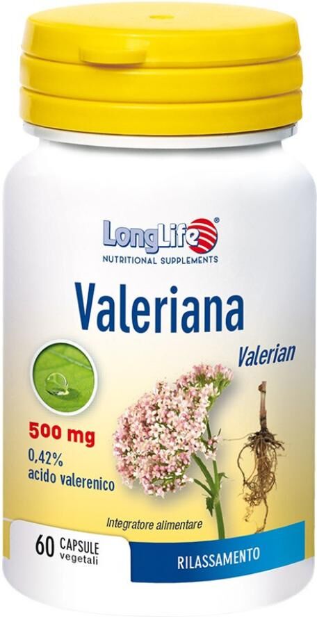 LONGLIFE VALERIANA 60CPS 500MG