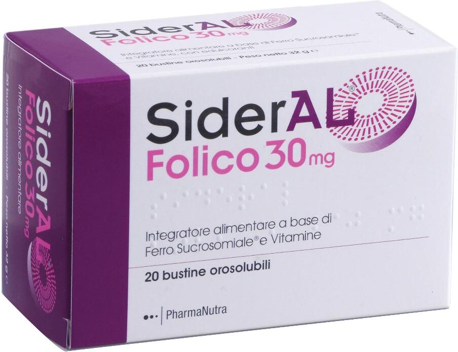 Pharmanutra Spa Pharmasanta - Sideral Folico 30mg 20stick