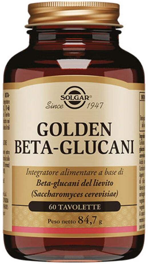 Solgar It. Multinutrient Spa Solgar - Golden Beta-Glucani 60 Tavolette per il Sistema Immunitario e il Benessere Generale