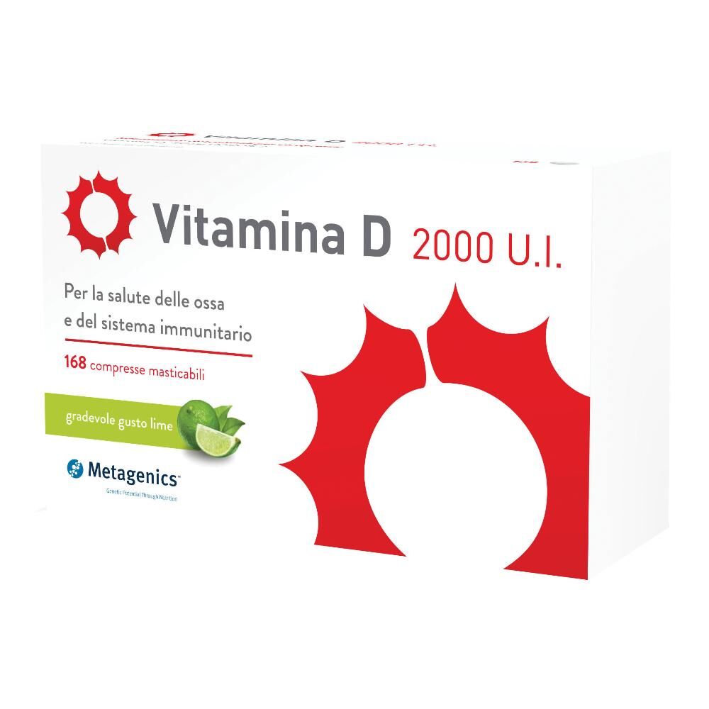 Metagenics Belgium Vitamina D -  Per la salute delle ossa e del sistema immunitario 168 Compresse masticabili