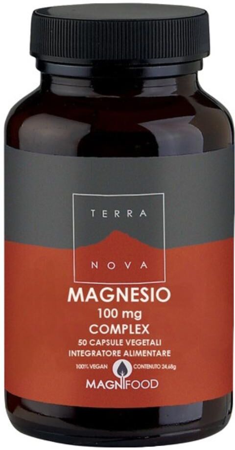 Forlive Srl Terranova Magnesio 100mg Complex 50 Capsule Vegetali, Integratore Alimentare