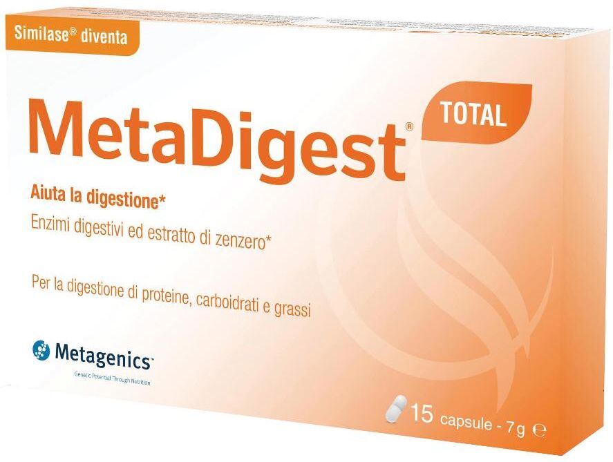 Metagenics Belgium MetaDigest Total - Per favorire la digestione 15 Capsule