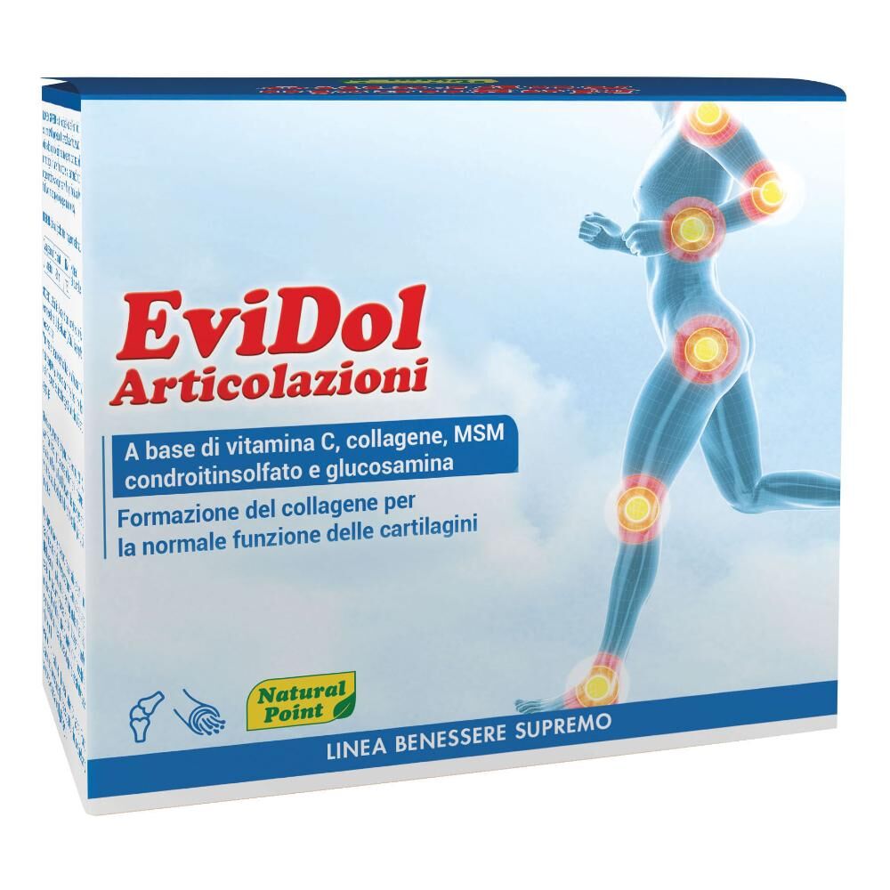 Natural Point Srl Natural Point Evidol Articolazioni 30 Bustine: Integratore per la Formazione del Collagene e la Salute delle Cartilagini