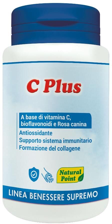 Natural Point Srl Natural Point C Plus - Integratore Antiossidante 60 Compresse, Supporto Sistema Immunitario e Formazione del Collagene