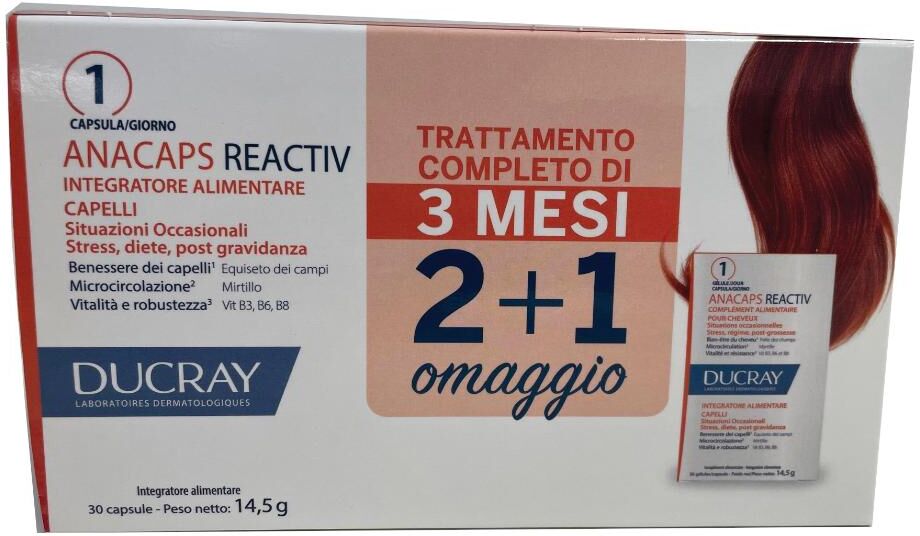 Ducray ANACAPS REACTIV TRIO 3PZ 30CPS