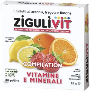 Falqui Ziguli' Vit Compilation - Multivitaminici & Minerali - 40 Confetti Falqui Ziguli' Vit Compilation - Multivitaminici & Minerali - 40 Confetti