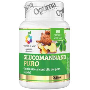 OPTIMA NATURALS Srl COLOURS Glucomannano Puro60Cps OPTIMA NATURALS Srl COLOURS Glucomannano Puro60Cps