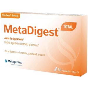 Metagenics Belgium Bvba Metadigest Total - Integratore alimentare per favorire la digestione 30 Compresse