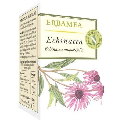 Erbamea Echinacea - Integratore alimentare per l'immunità - 50 capsule Erbamea Echinacea - Integratore alimentare per l'immunità - 50 capsule