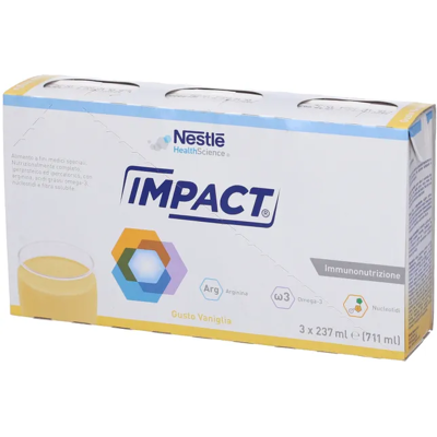 Nestlé Impact Oral Vaniglia - Integratore Nutrizionale - 3x237ml Nestlé Impact Oral Vaniglia - Integratore Nutrizionale - 3x237ml