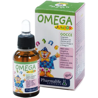 Pharmalife Research Omega Junior - Gocce crescita e immunità - Integratore alimentare Pharmalife Research Omega Junior - Gocce crescita e immunità - Integratore alimentare