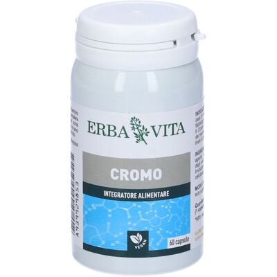 Erba Vita Cromo 60 Capsule - Integratore Metabolico Erba Vita Cromo 60 Capsule - Integratore Metabolico