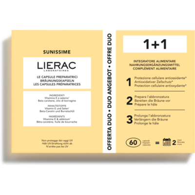 Lierac Sunissime Duo - Preparazione Pelle & Supporto Abbronzatura - 60 Capsule Lierac Sunissime Duo - Preparazione Pelle & Supporto Abbronzatura - 60 Capsule