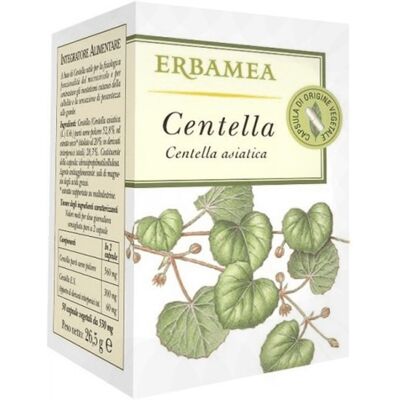 Erbamea Srl Centella - Integratore per Microcircolazione - 50 Capsule Vegetali Erbamea Srl Centella - Integratore per Microcircolazione - 50 Capsule Vegetali
