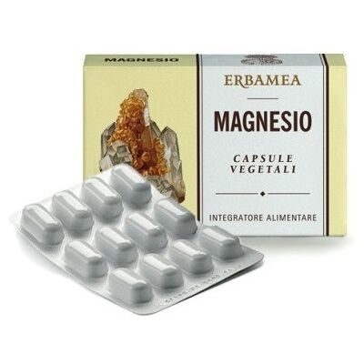 Erbamea Magnesio 725mg - Integratore naturale di magnesio - 24 capsule vegetali Erbamea Magnesio 725mg - Integratore naturale di magnesio - 24 capsule vegetali