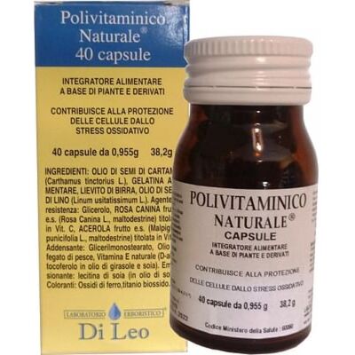 Laboratorio Erboristico Di Leo Di Leo Multivitaminico - 40 Capsule Laboratorio Erboristico Di Leo Di Leo Multivitaminico - 40 Capsule