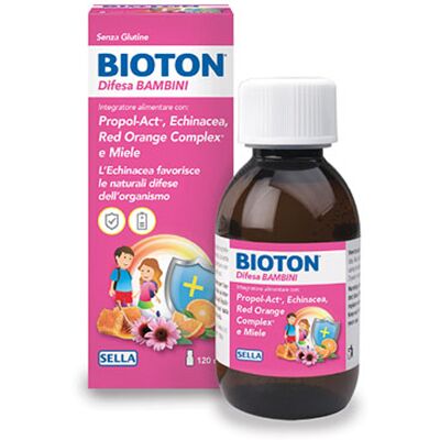 Sella Bioton Sciroppo di Echinacea e Miele - Supporto immunitario bambini Sella Bioton Sciroppo di Echinacea e Miele - Supporto immunitario bambini